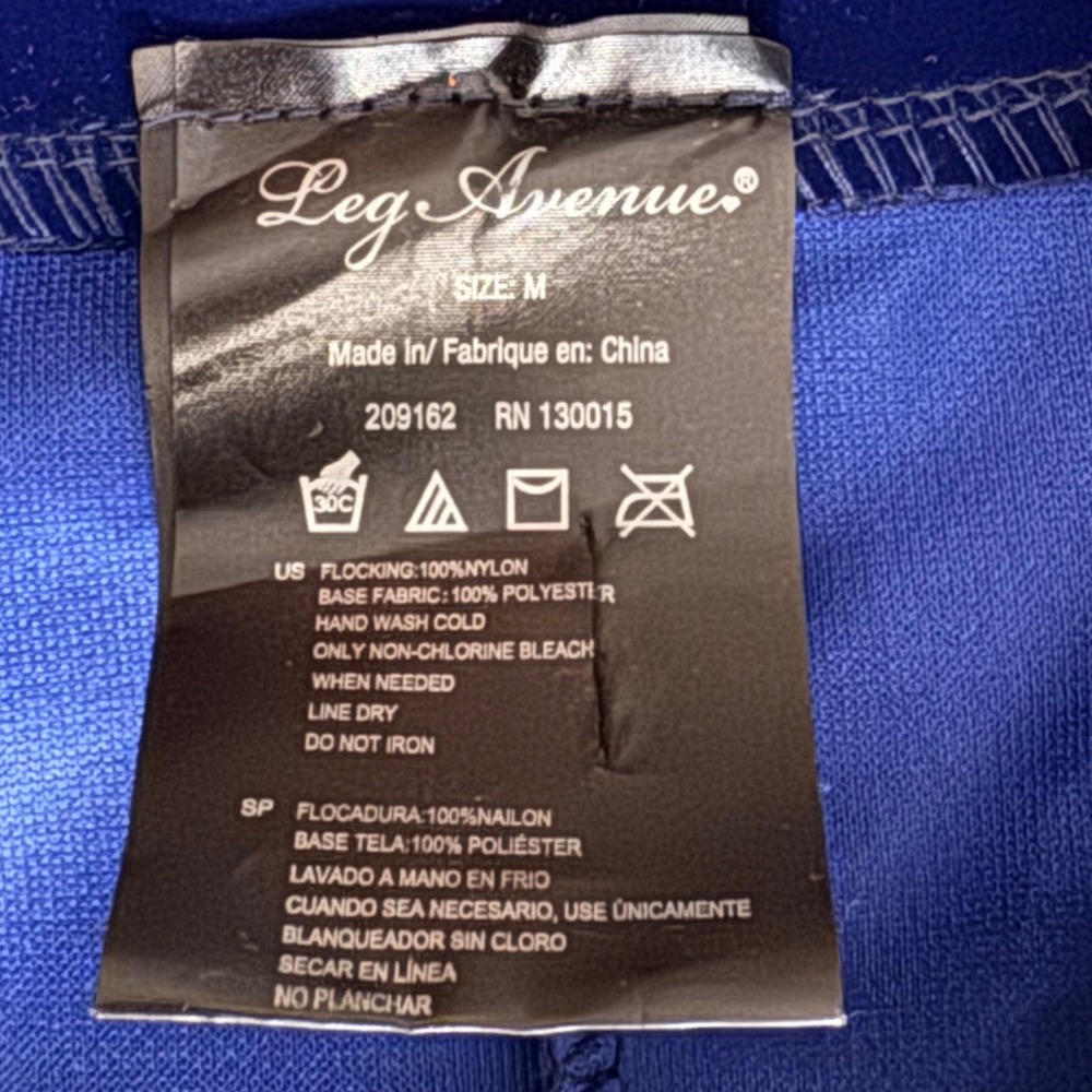 Leg Avenue Blue Velvet Steampunk Tailcoat Jacket Silver Button Costume Medium - Picture 3 of 7